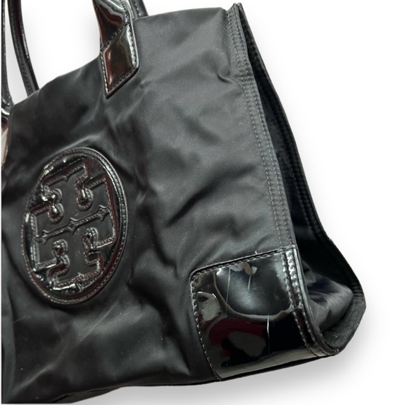 Authentic Tory Burch black nylon Ella mini tote - Picture 4 of 10